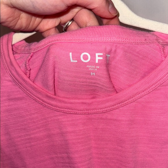 LOFT Pink Twist-Front Longsleeve - Picture 2 of 6